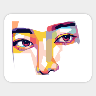 area T wpap pop art Sticker